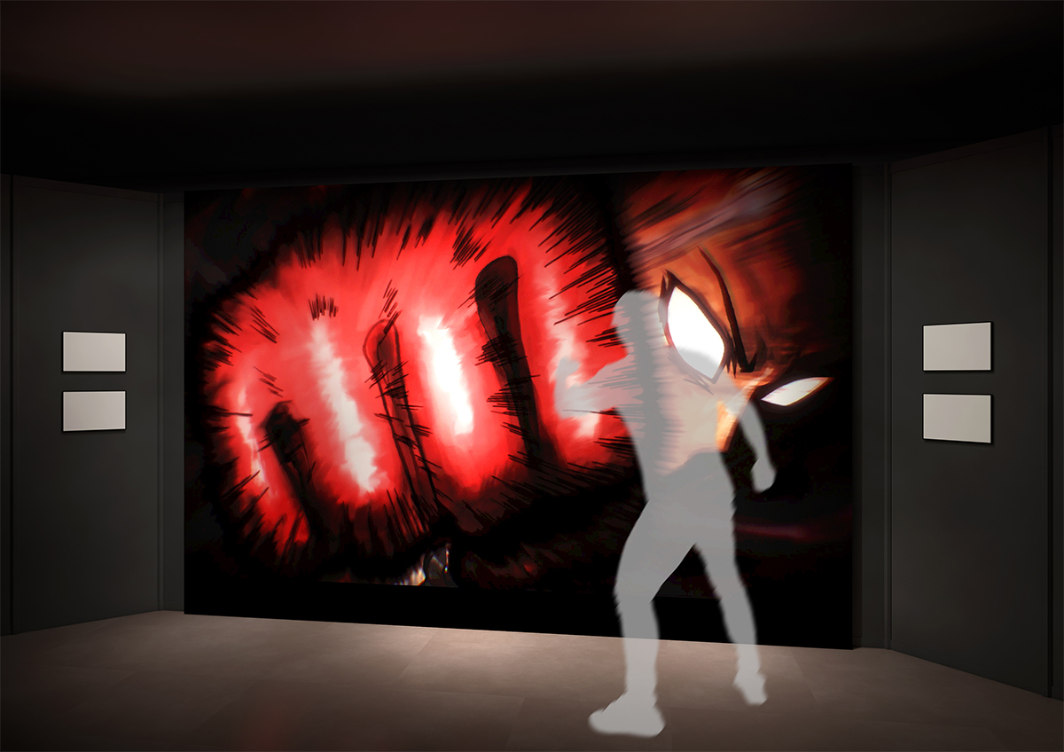 One-Punch Man exhibition photo spot and characters at Sunshine 60 Ikebukuro